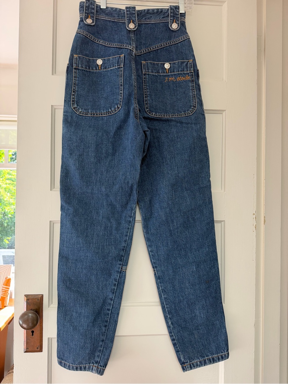 Isabel Marant Étoile Neko Denim Tapered Trousers Size 34 / XS US 2 - Picture 8 of 14